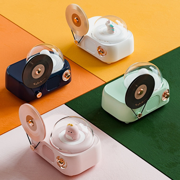 Y02 Retro Vinyl Record Player Wireless Bluetooth Speaker Ambient Light Aromatherapy Bluetooth Audio(Green) - Desktop Speaker by PMC TechLife | Online Shopping South Africa | PMC TechLife