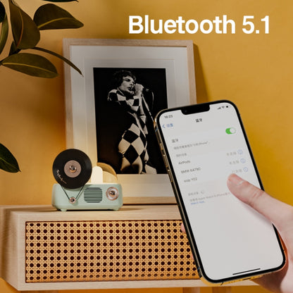 Y02 Retro Vinyl Record Player Wireless Bluetooth Speaker Ambient Light Aromatherapy Bluetooth Audio(Green) - Desktop Speaker by PMC Jewellery | Online Shopping South Africa | PMC Jewellery