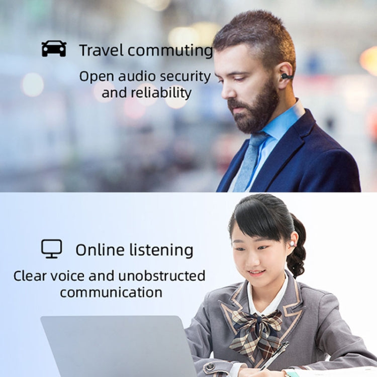 M-S8 Wireless Stereo Single Ear Clip-on Bluetooth Earphone(Black) - Bluetooth Earphone by PMC TechLife | Online Shopping South Africa | PMC TechLife