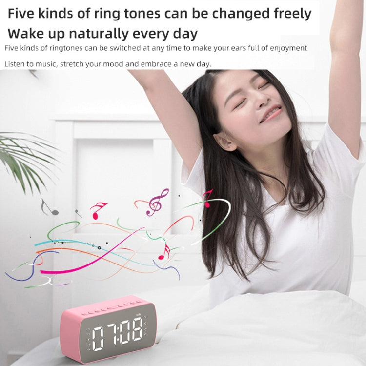 Q5 Outdoor Portable Card Bluetooth Speaker Small Clock Radio, Color: White 1400mAh - Mini Speaker by PMC Jewellery | Online Shopping South Africa | PMC Jewellery