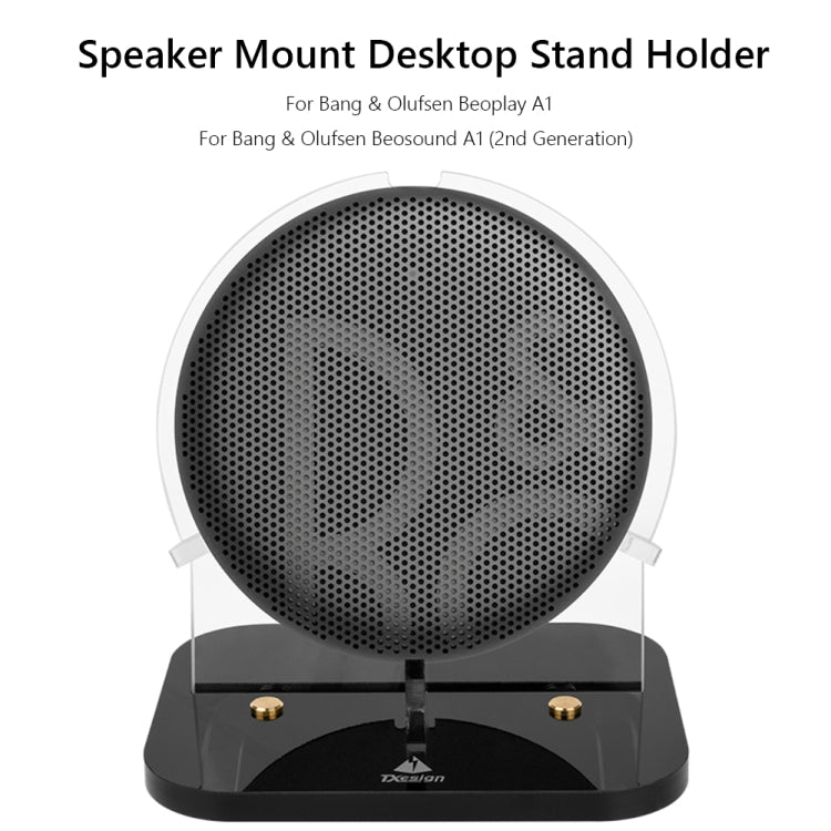 For B&O Beoplay A1 / Beosound A1 2nd Speaker Acrylic Desktop Stand Holder(Black) - Speaker Bracket by PMC Jewellery | Online Shopping South Africa | PMC Jewellery