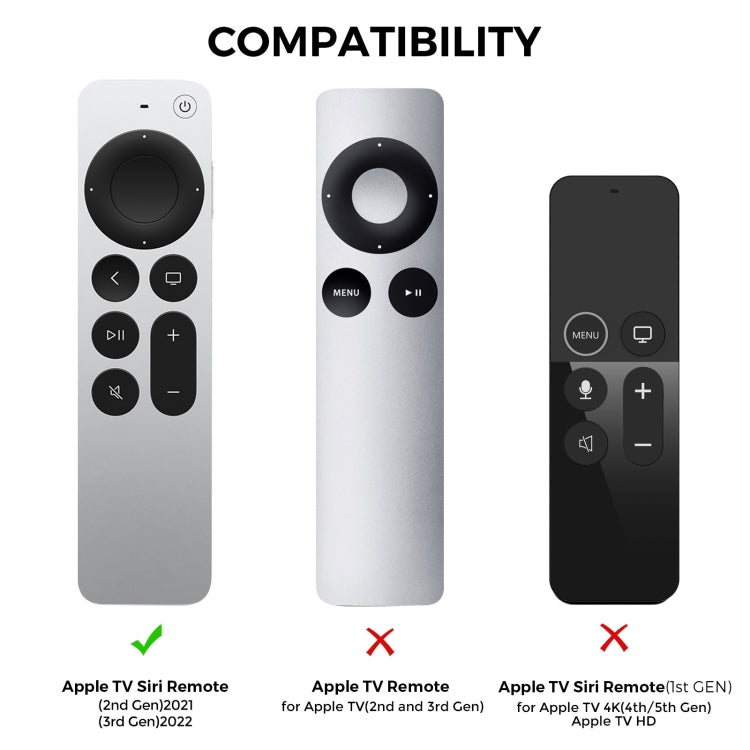 For Apple TV Siri Remote 2/3 AhaStyle PT166 Remote Controller Silicone Protective Case Striped Non-Slip Anti-Drop Cover(Black) - Remote Control Covers by AhaStyle | Online Shopping South Africa | PMC Jewellery | Buy Now Pay Later Mobicred