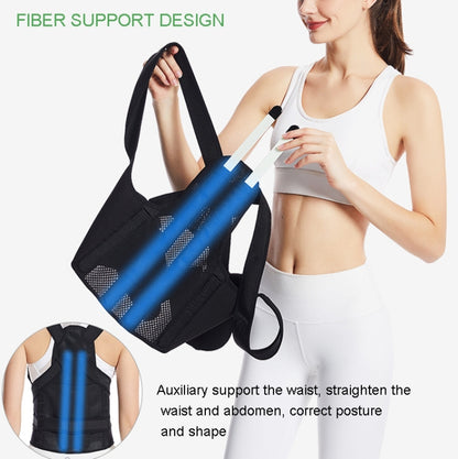 MK-098  Back Posture Corrector Back Support Fixation Correction Belt, Size: L(Black) - Corrector by PMC Jewellery | Online Shopping South Africa | PMC Jewellery