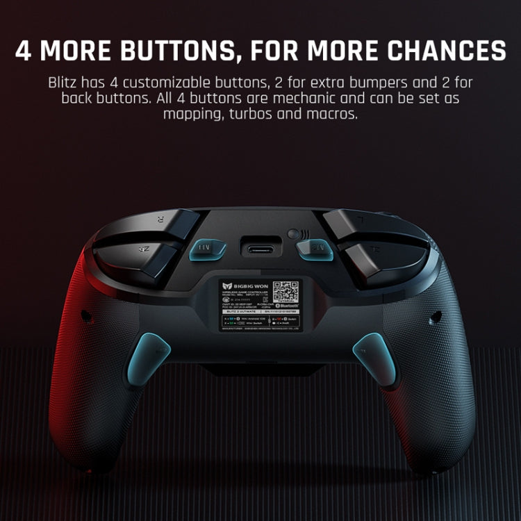 BIGBIGWON Blitz C2Pro+Base Full Mechanical Gamepad Bluetooth Wired Dual Mode Support Switch / PC / Android / IOS - Controller Gamepad by BIGBIGWON | Online Shopping South Africa | PMC TechLife