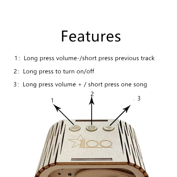 BT813X Solid Wood Ambient Light Wireless Bluetooth Speaker Home Night Light Wood Carving Pattern Audio(Wood Color) - Mini Speaker by PMC TechLife | Online Shopping South Africa | PMC TechLife