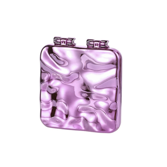 Desktop Mini Electroplating Makeup Double-sided Mirror For Ladies(Purple) - Mirror by PMC Jewellery | Online Shopping South Africa | PMC Jewellery