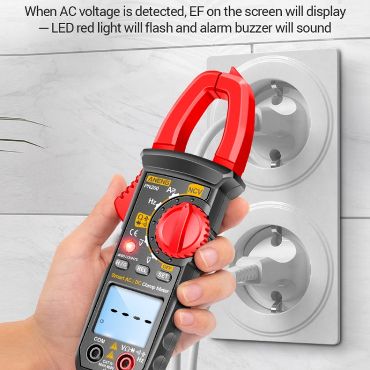 ANENG PN200 AC/DC Measurement High Precision Multifunctional Clamp Meter(Red) - free shipping - PMC TechLife - Order now!