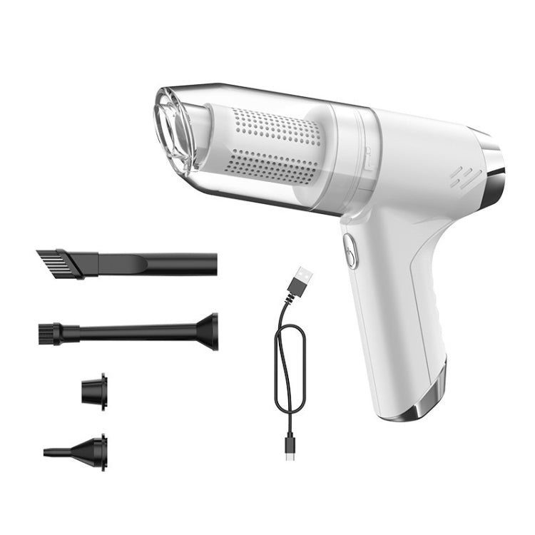 SUITU ST-6671 Wireless Car Vacuum Cleaner Small Handheld Blowing and Suction Dual Use, Style: Basic Model White - free shipping - PMC TechLife - Order now!