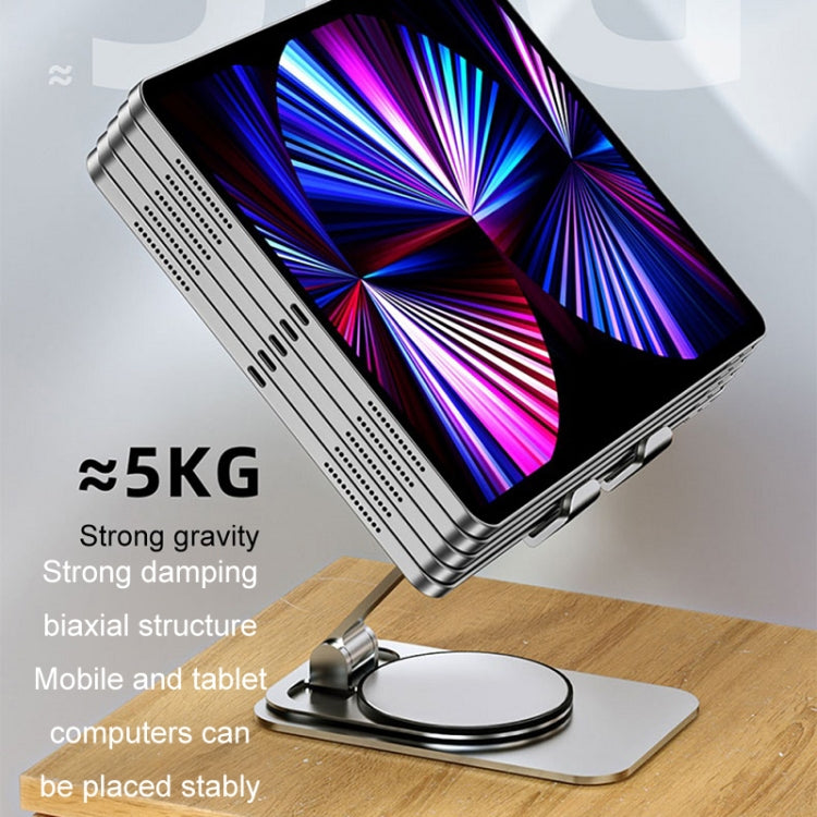 Desktop 360-degree Rotating Foldable Mobile Phone Holder, Color: Metal Silver - Desktop Holder by PMC TechLife | Online Shopping South Africa | PMC TechLife