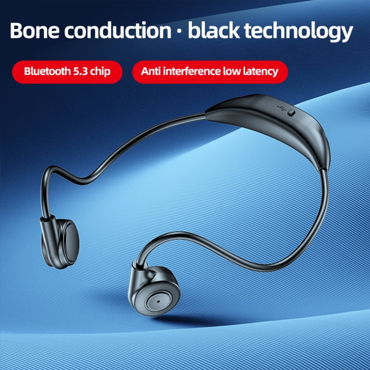 M2 Bone Conduction Earphones Running Stereo To Ear Bluetooth Earphones(Black + Red) - Neck-mounted Earphone by PMC Jewellery | Online Shopping South Africa | PMC Jewellery