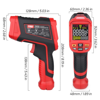 TASI TA603E -32-2200 degrees Celsius Color Screen Infrared Thermometer Industrial Electronic Thermometer - Thermostat & Thermometer by TASI | Online Shopping South Africa | PMC Jewellery | Buy Now Pay Later Mobicred