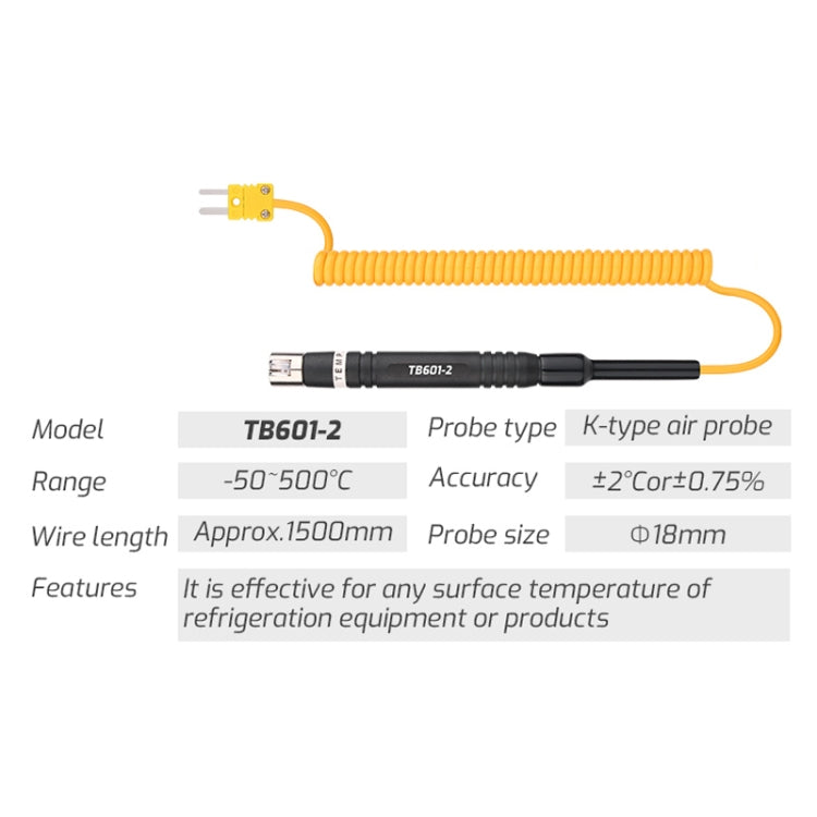 TASI TB601-2 Surface Probe K-Type Probe Use With Thermometer - Thermostat & Thermometer by TASI | Online Shopping South Africa | PMC TechLife | Buy Now Pay Later Mobicred