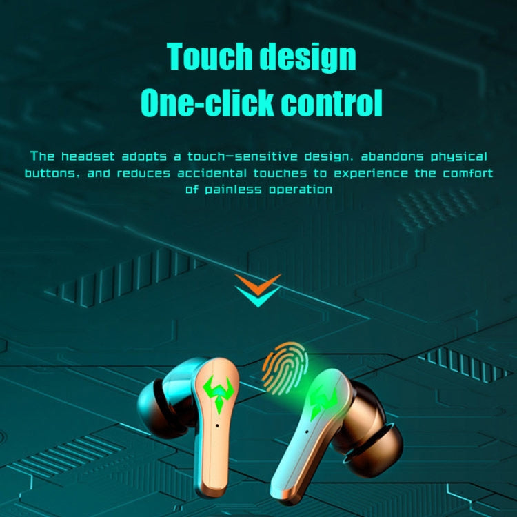 N35 TWS Colorful Light In-Ear Low Latency Wireless Bluetooth Game Earphones, Style: Digital Display - TWS Earphone by PMC TechLife | Online Shopping South Africa | PMC TechLife