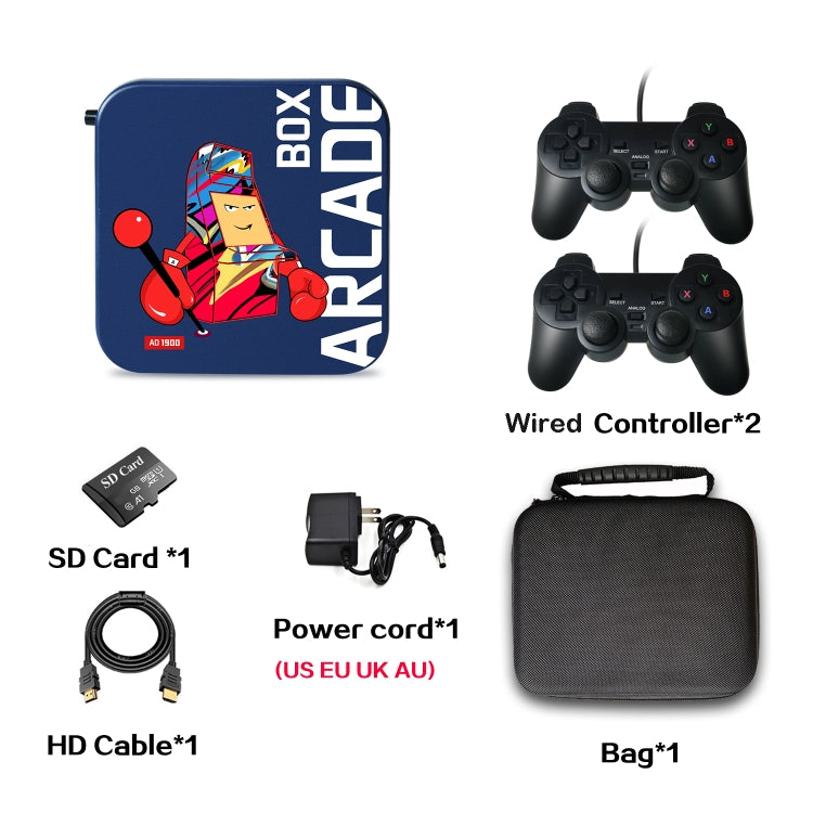 Arcade Box 64G Wired Video Game Machine Box 4K HD Display For PS1/PSP/N64/DC, US Plug - free shipping - PMC TechLife - Order now!