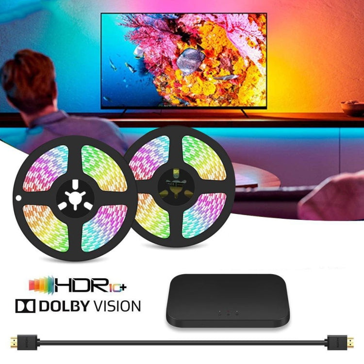 HDMI 2.0-PRO Smart Ambient TV Led Backlight Led Strip Lights Kit Work With TUYA APP Alexa Voice Google Assistant 2 x 1m(US Plug) - Casing Waterproof Light by PMC Jewellery | Online Shopping South Africa | PMC Jewellery