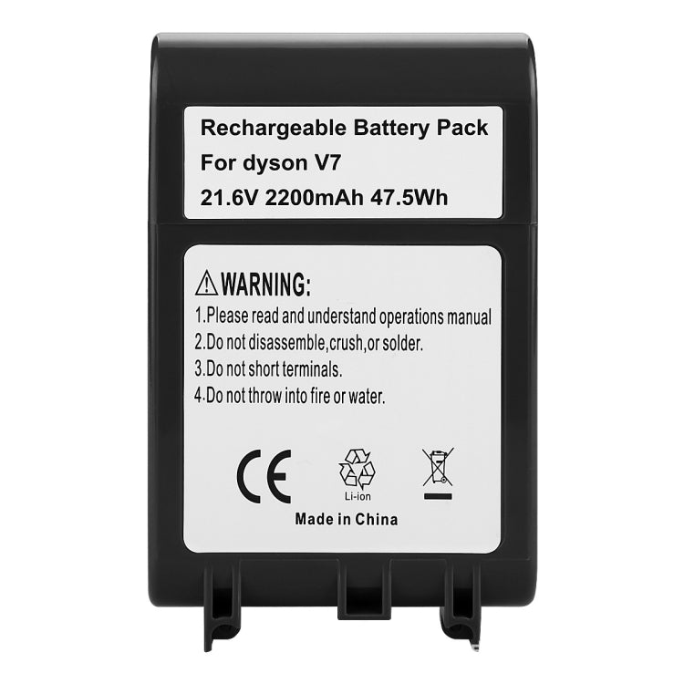 For Dyson V7 Series Battery 21.6V Vacuum Cleaner Accessories Sweeping Machine Battery Spare Power, Capacity: 2200mAh - Dyson Accessories by PMC Jewellery | Online Shopping South Africa | PMC Jewellery