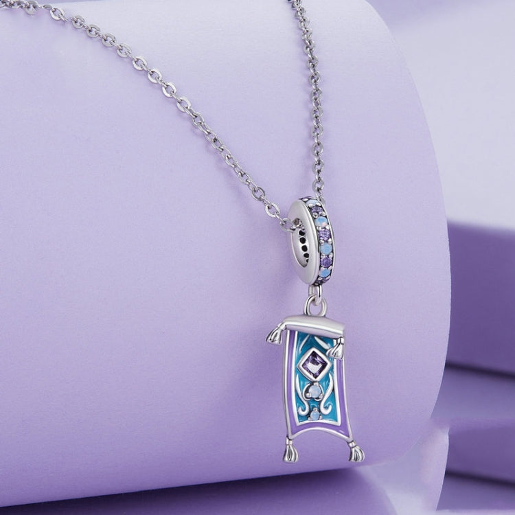 BSC894 S925 Sterling Silver Blue Purple Magic Carpet DIY Pendant Bracelet Accessories Loose Beads Jewelry - Necklaces & Pendants by PMC Jewellery | Online Shopping South Africa | PMC Jewellery