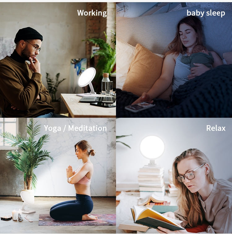 Wireless Charger SAD Therapy Light Intelligent Timing Emotional Physiotherapy Light(EU Plug) - Others by PMC Jewellery | Online Shopping South Africa | PMC Jewellery