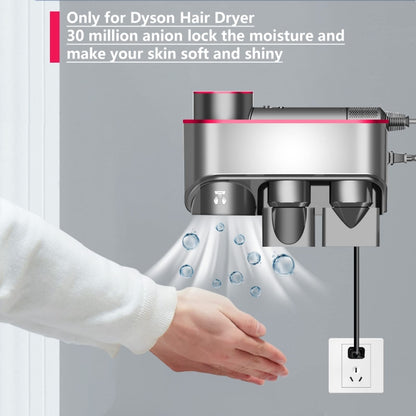 For Dyson Hair Dryer Bracket Storage Rack Wall Mounted Organizer Holders Ordinary Purple Red - Hair Dryers & Accessories by PMC Jewellery | Online Shopping South Africa | PMC Jewellery