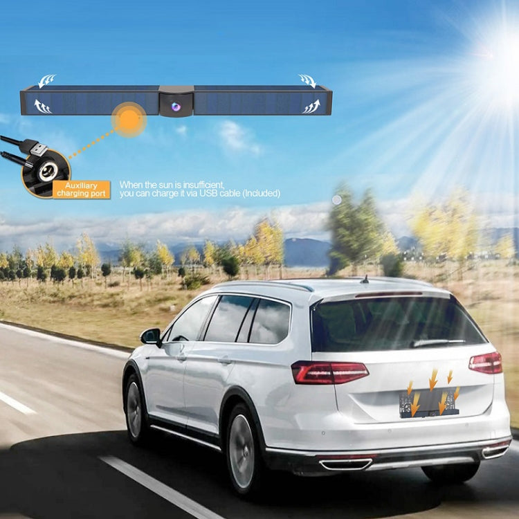 Solar Powered Rear View System Reversing Wireless Transmission Car Camera Display(RC01) - Rear View Cameras by PMC TechLife | Online Shopping South Africa | PMC TechLife