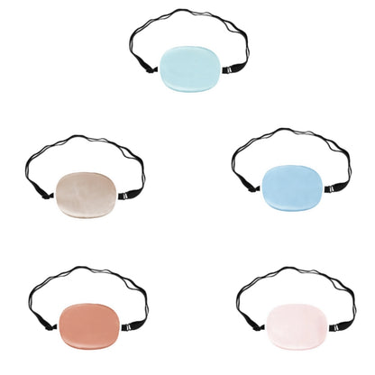 Children Silk Blackout Eye Mask Strabismus Correction Covering Eye Patch(Champagne White Edge) - Glasses Accessories by PMC Jewellery | Online Shopping South Africa | PMC Jewellery