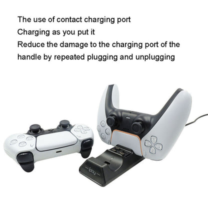 iplay HBP-263 For PS5 Handle Dual Seat Charging Support(Black) - Charger & Power by iplay | Online Shopping South Africa | PMC Jewellery
