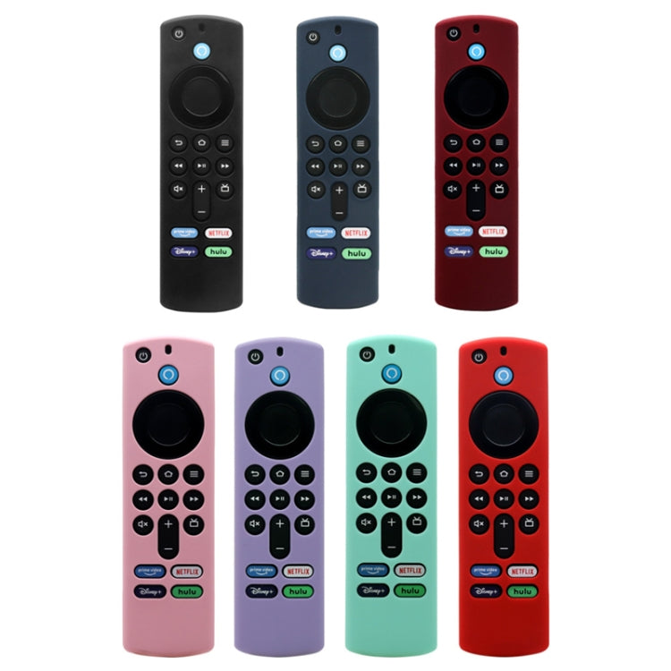 2pcs Remote Control Case For Amazon Fire TV Stick 2021 ALEXA 3rd Gen With Airtag Holder(Pink) - Remote Control Covers by PMC TechLife | Online Shopping South Africa | PMC TechLife