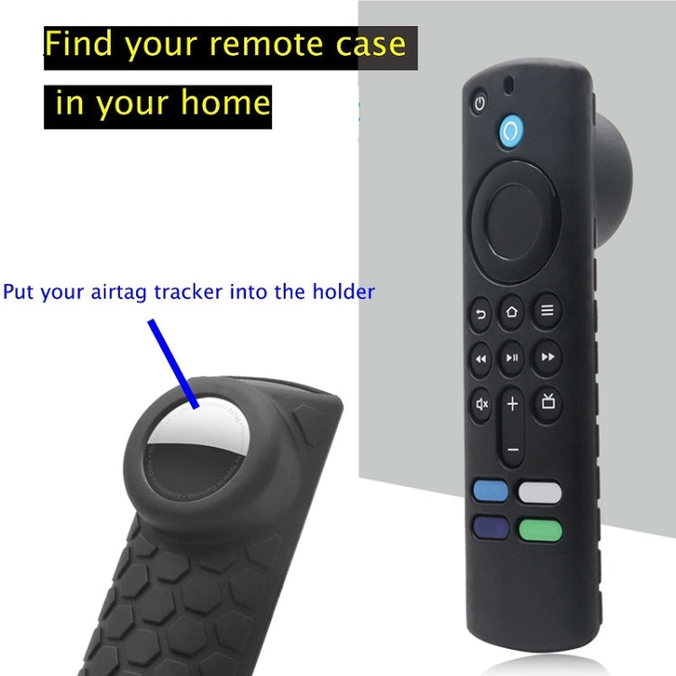 2pcs Remote Control Case For Amazon Fire TV Stick 2021 ALEXA 3rd Gen With Airtag Holder(Red) - Remote Control Covers by PMC TechLife | Online Shopping South Africa | PMC TechLife