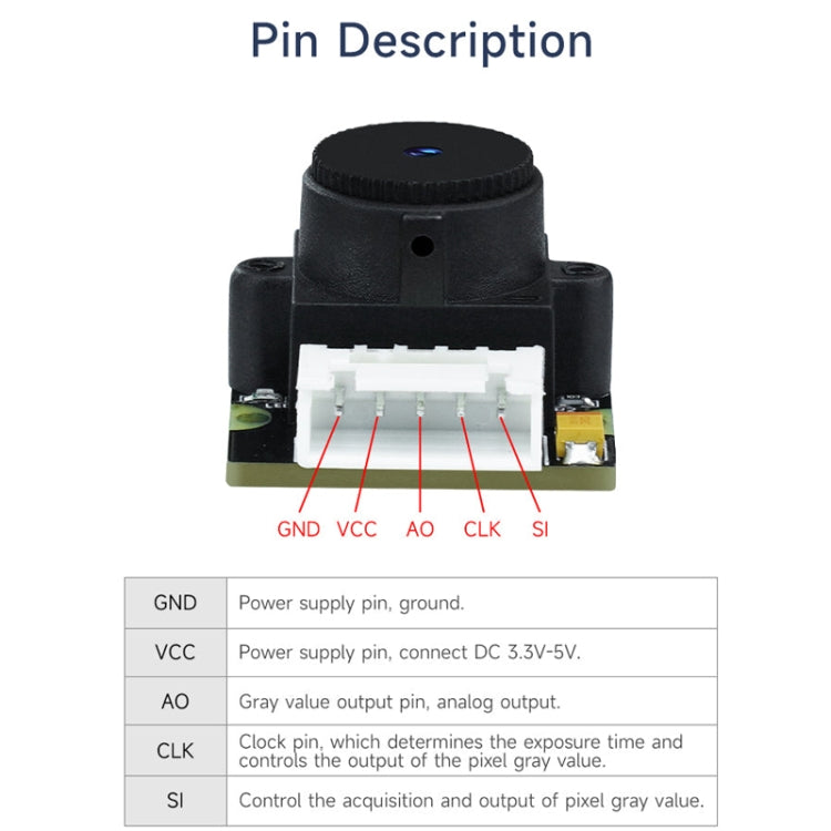 Yahboom Single Column CCD Camera Module Linear Array Sensor, Model: TSL1401 - free shipping - PMC TechLife - Order now!