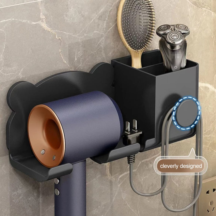 For Dyson Hair Dryer Wall-Mounted Holder Bathroom Shelf Storage Rack, Style: Upgrade Gray - Hair Dryers & Accessories by PMC Jewellery | Online Shopping South Africa | PMC Jewellery