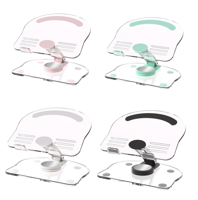 KF-Z11 Acrylic Tablet PC Mobile Phone Bracket Desktop Rotating Foldable Lazy Non-slip Phone Support Frame(Pink) - Desktop Holder by PMC TechLife | Online Shopping South Africa | PMC TechLife