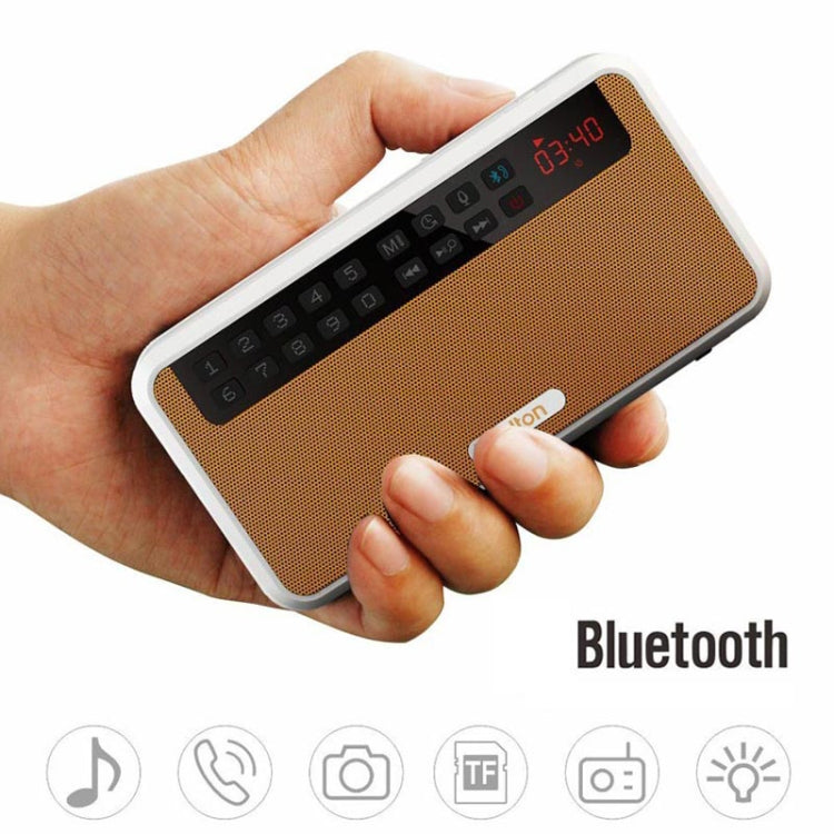 Rolton E500 Bluetooth Speaker 2.1-Channel Built-In Microphone Supports FM Radio(Blue) - Mini Speaker by Rolton | Online Shopping South Africa | PMC Jewellery | Buy Now Pay Later Mobicred