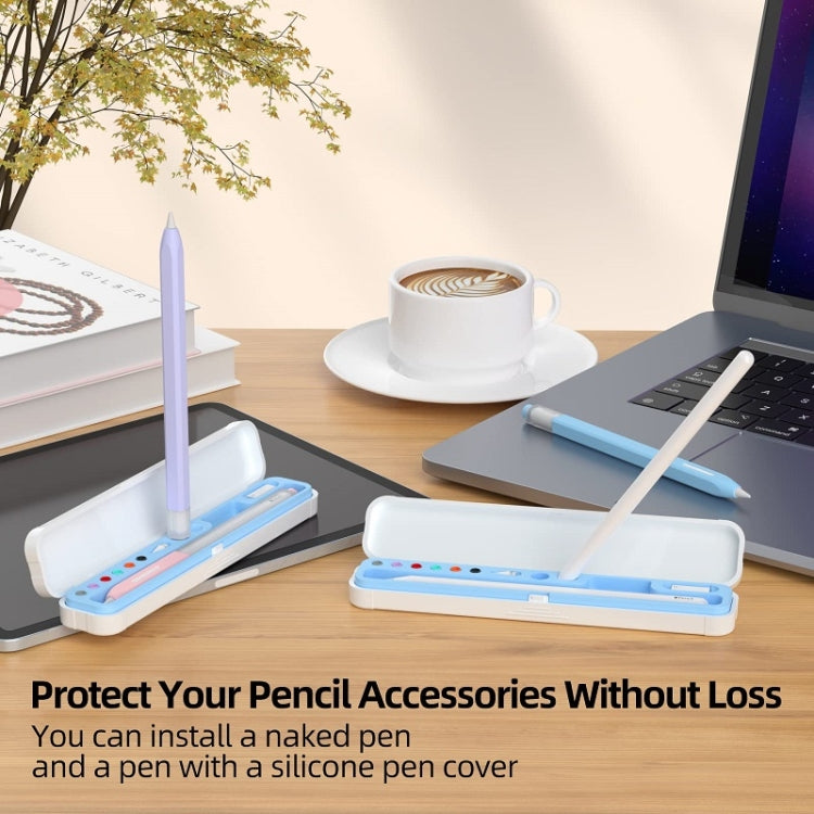 For Apple Pencil 1/2 Capacitance Pen Adapter Accessory Storage Box(Green) - Pencil Accessories by PMC TechLife | Online Shopping South Africa | PMC TechLife