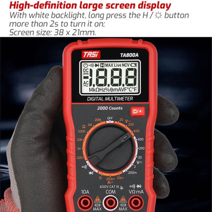 TASI TA800A Universal Meter Digital High Precision Full-Automatic Meter - Digital Multimeter by TASI | Online Shopping South Africa | PMC Jewellery | Buy Now Pay Later Mobicred