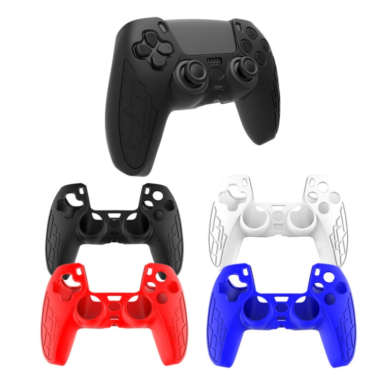 For PS5 Gamepad Silicone Case Non-slip Texture Thickened Protective Cover(Red) - Cases by PMC TechLife | Online Shopping South Africa | PMC TechLife