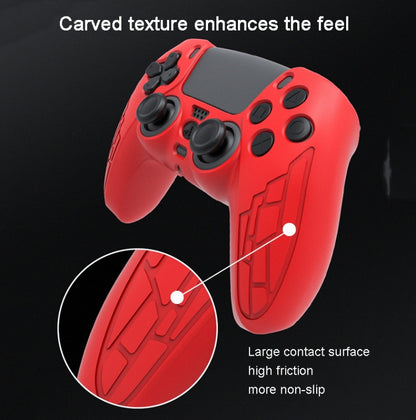 For PS5 Gamepad Silicone Case Non-slip Texture Thickened Protective Cover(White) - Cases by PMC Jewellery | Online Shopping South Africa | PMC Jewellery