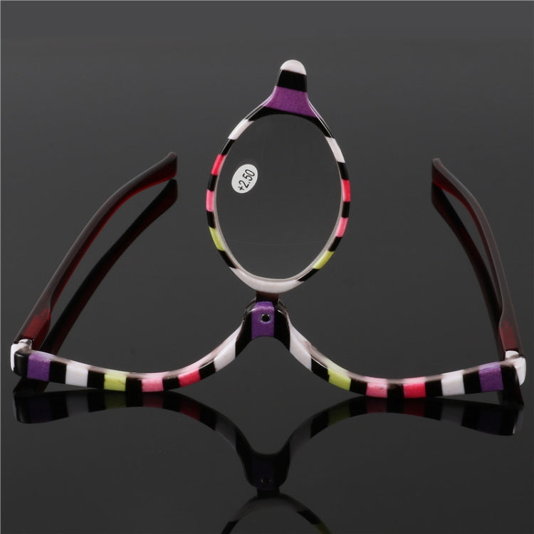 Makeup Presbyopic Glasses Multicolored Rotatable Magnifying Glass Single Piece Reading Glass, Degree: +250 - Presbyopic Glasses by PMC Jewellery | Online Shopping South Africa | PMC Jewellery