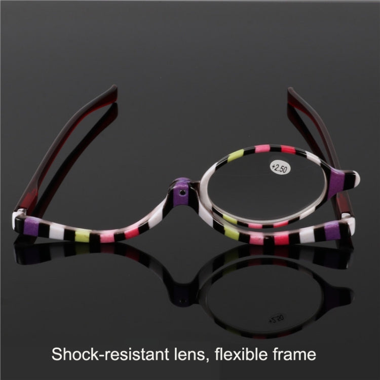 Makeup Presbyopic Glasses Multicolored Rotatable Magnifying Glass Single Piece Reading Glass, Degree: +250 - Presbyopic Glasses by PMC Jewellery | Online Shopping South Africa | PMC Jewellery