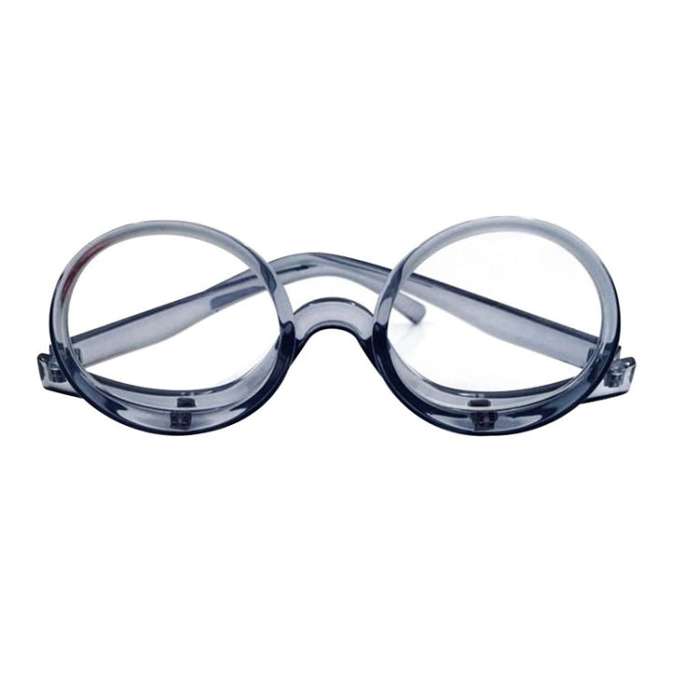 Makeup Magnifying Glass Presbyopic Glasses Flip Swivel Reading Glasses, Degree: +150(Transparent Gray) - Presbyopic Glasses by PMC Jewellery | Online Shopping South Africa | PMC Jewellery