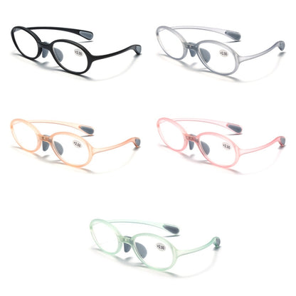 Portable Magnifying Glass Presbyopic Glasses Silicone Anti-Blue Light Reading Glasses, Degree: +150(Light Gray) - Presbyopic Glasses by PMC Jewellery | Online Shopping South Africa | PMC Jewellery