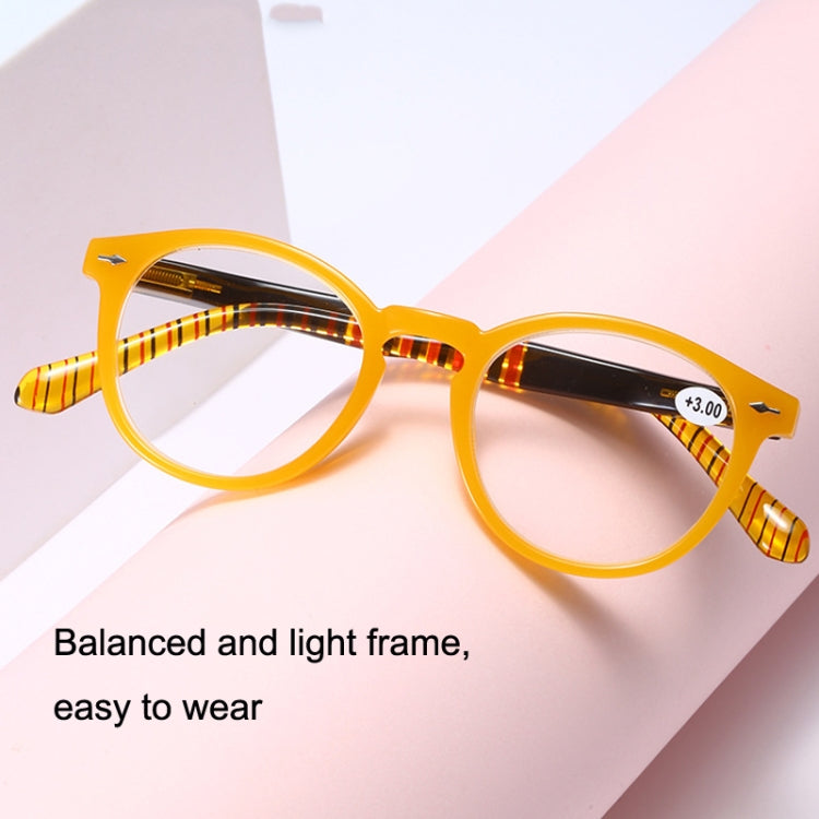 Retro Flexible Durable Portability HD Presbyopic Glasses +150(Beanflower) - Presbyopic Glasses by PMC Jewellery | Online Shopping South Africa | PMC Jewellery