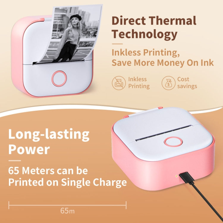 Phomemo T02 Gift Box Phone Bluetooth Mini Printer Photo Thermal Printer Family Student Wrong Question Printer(Pink) - free shipping - PMC TechLife - Order now!