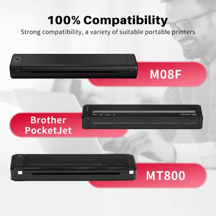 For Phomemo M08F 200sheets Thermal Printing Paper Compatible for MR.IN Brother Pocket Jet / MT800, Style: A4 - Printing Paper by PMC TechLife | Online Shopping South Africa | PMC TechLife | Buy Now Pay Later Mobicred