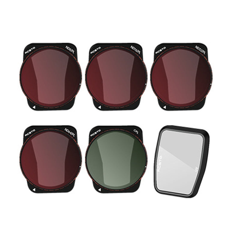For DJI Air 3 RCSTQ Multi-Layer Coating Waterproof  Filter, Spec: ND-PL8/16/32/64 +UV +CPL 6-in-1 - free shipping - PMC TechLife - Order now!