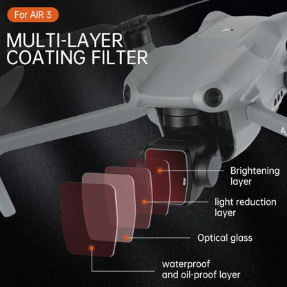 For DJI Air 3 RCSTQ Multi-Layer Coating Waterproof  Filter, Spec: ND-PL32 - Mavic Lens Filter by RCSTQ | Online Shopping South Africa | PMC Jewellery | Buy Now Pay Later Mobicred