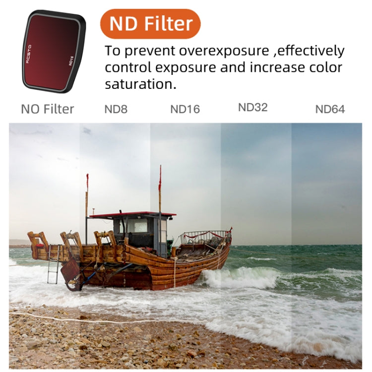 For DJI Air 3 RCSTQ Multi-Layer Coating Waterproof  Filter, Spec: ND-PL8/16/32/64 4-in-1 - free shipping - PMC TechLife - Order now!