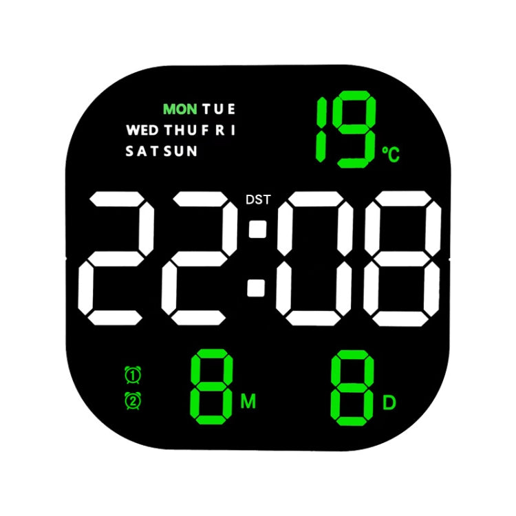 6633 LED Screen Digital Display Timing Desktop Alarm Clock Living Room Hanging Clock(Green Light) - Wall Clock by PMC Jewellery | Online Shopping South Africa | PMC Jewellery | Buy Now Pay Later Mobicred