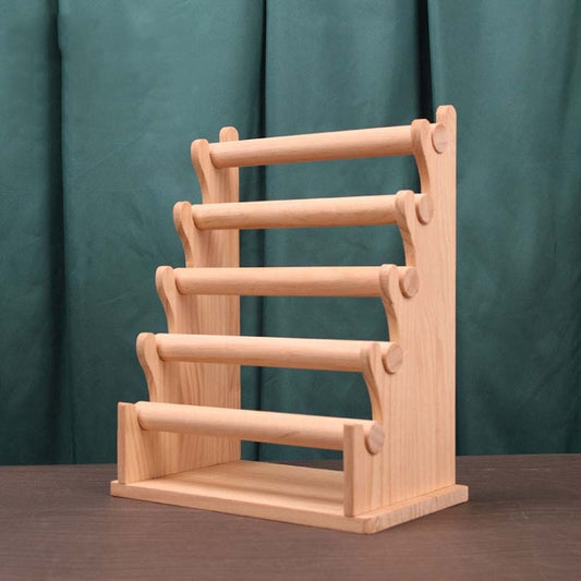 Solid Wood Detachable Jewelry Display Stand Watch Bangle Bracelet Storage Display Rack, Style: Five Layers - Jewelry Storages by PMC Jewellery | Online Shopping South Africa | PMC Jewellery