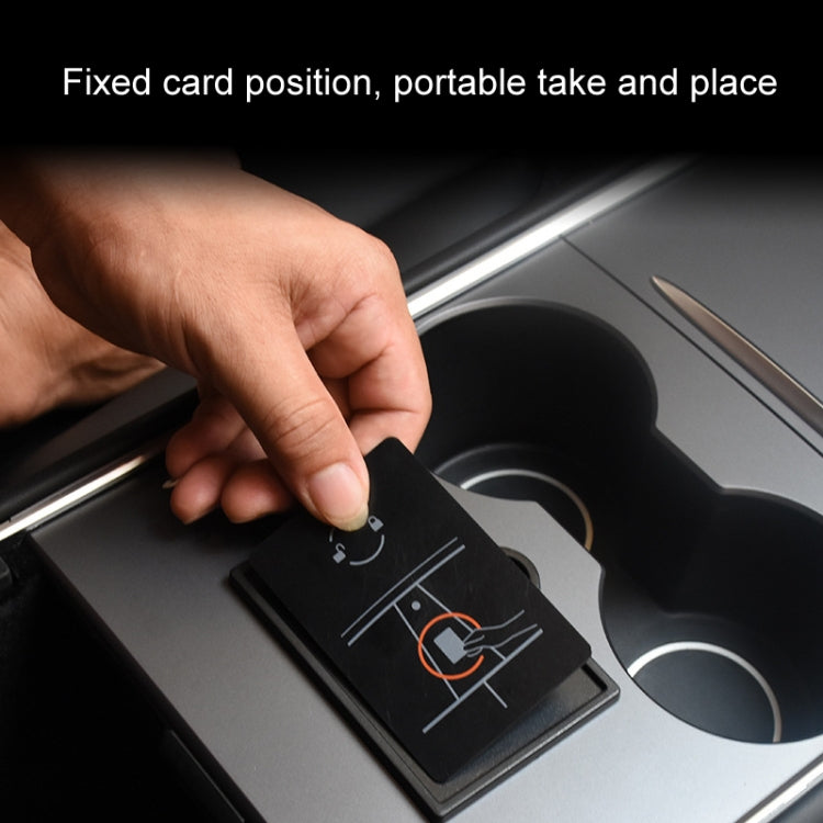 For Tesla Model3/Y Key Card Limiter Induction Card Fixing Slot Modification(Black) - Stowing Tidying by PMC Jewellery | Online Shopping South Africa | PMC Jewellery