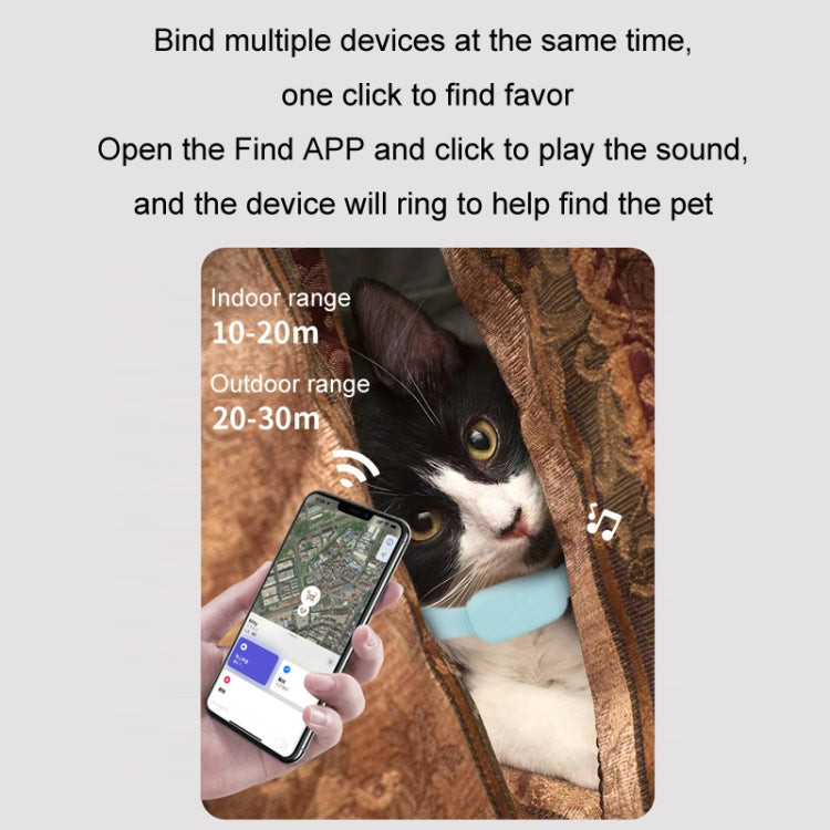 Mfi Certified Smart Pet Locator Protective Cover Silicone Collar(Blue) - Pet Tracker by PMC TechLife | Online Shopping South Africa | PMC TechLife | Buy Now Pay Later Mobicred